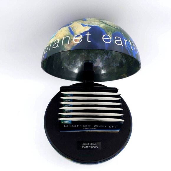 BBC Planet Earth 6 DVD Set 8 inch Storage Globe Limited Edition 16025 of 50000 - Picture 6 of 8